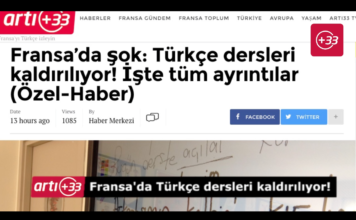 Artı33’ün duyurduğu Türkçe derslerinin kaldırılma kararına Fransalı Türkler sert tepki gösterdi