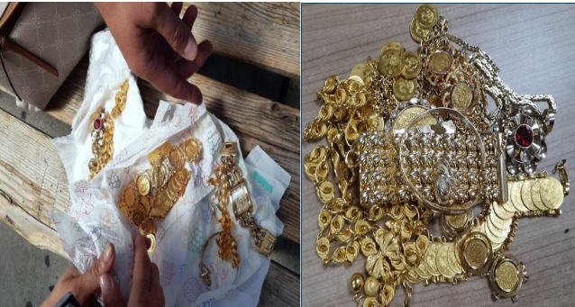 Sırbistan gümrüğü, bebek bezine sarılmış 20 bin Euro değerindeki altınlara el koydu!
