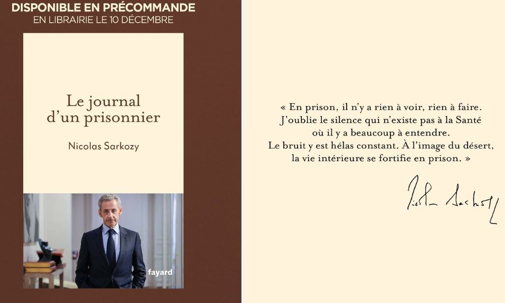 20 Gün Hapiste Yatan Sarkozy Kitap Çıkarıyor: "Bir Mahkumun Günlüğü"