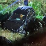 Türkiye’ye İzine Giden Gurbetçi Ailenin Otomobili Şarampole Yuvarlandı