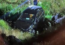 Türkiye’ye İzine Giden Gurbetçi Ailenin Otomobili Şarampole Yuvarlandı